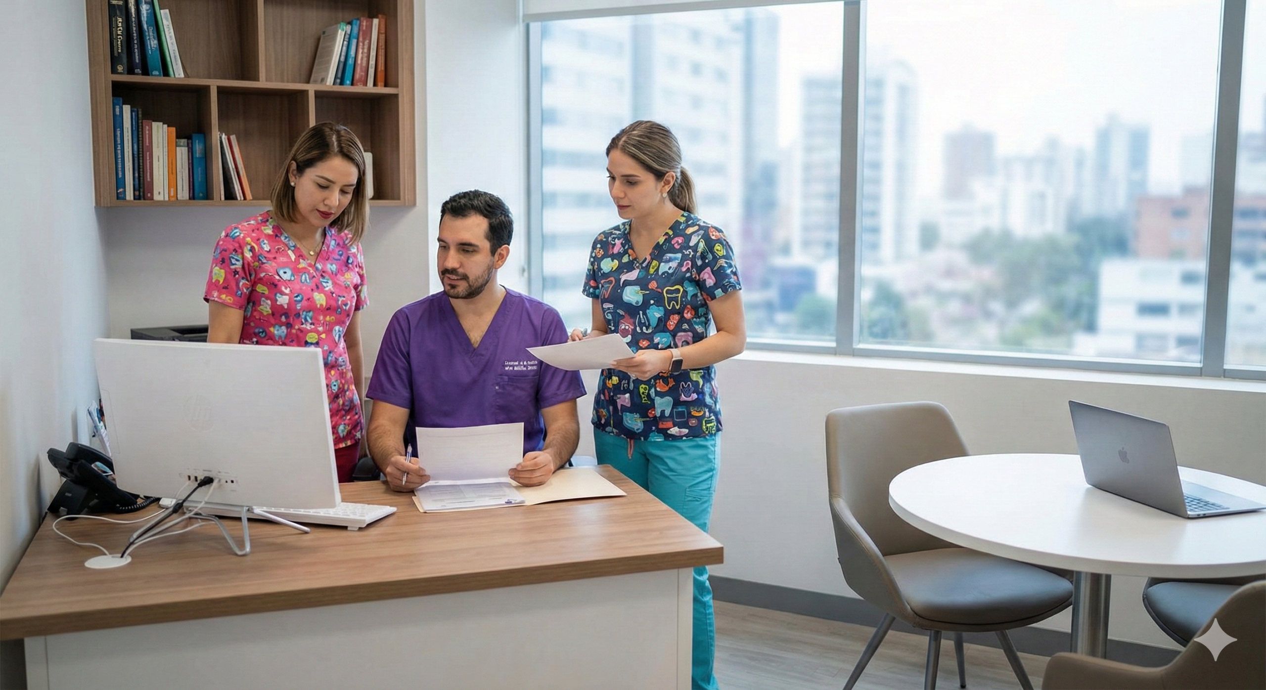 A certified dental office professional at work
