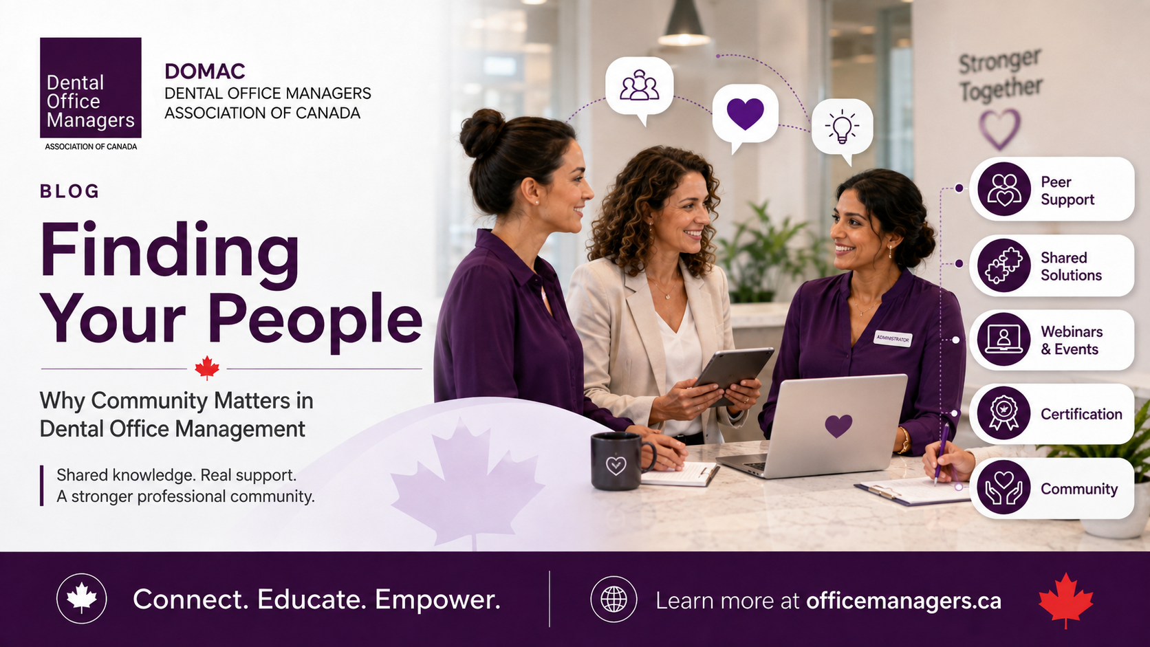Finding your people: why community matters in dental office management
